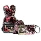 thumbnail image 2 of Conjunto De Mochila Bolso 3 unids/set mujeres orejas de conejo Mini lentejuelas mochila embrague de hombro/rojo, 2 of 8