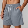 thumbnail image 5 of DODADAWANJ Summer Mens Shorts Elastic Waist Comfort Breathable Running Athletic Shorts Lightweight Mesh Shorts Casual Outfits Gray XXL, 5 of 7