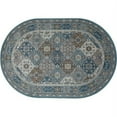 thumbnail image 3 of Art Carpet 841864102673 2 x 4 ft. Arabella Collection Comfort Panel Woven Area Rug, Blue, 3 of 6