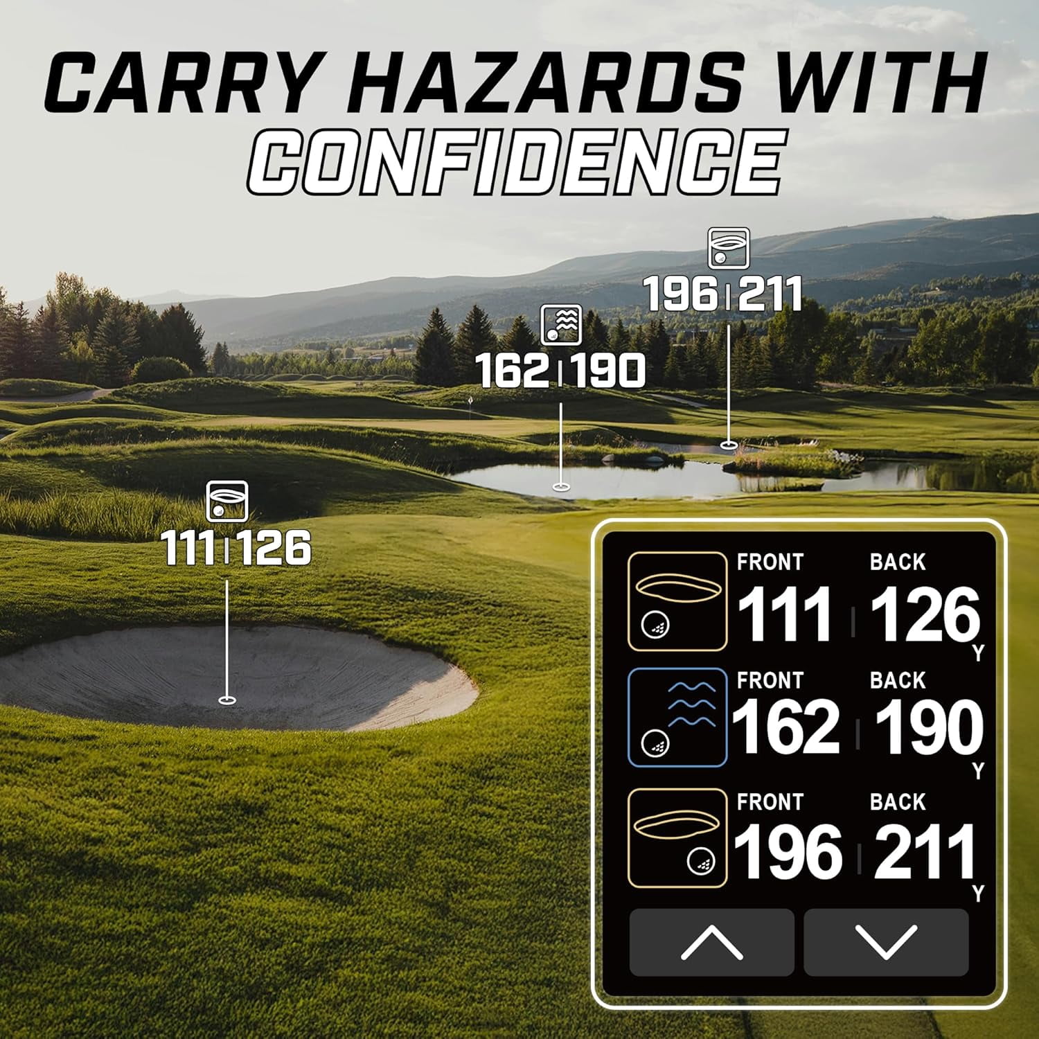 Izzo Swami Golf GPS Rangefinder - Color Display & Scorekeeper, Grey