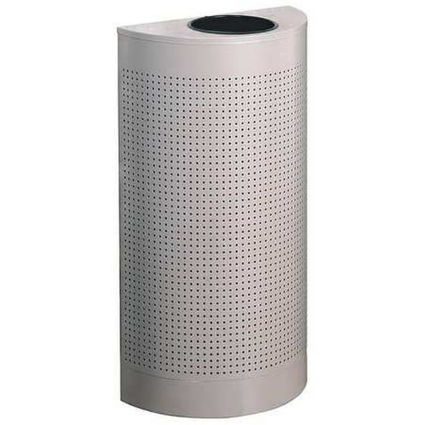 RUBBERMAID Trash Can,Half Round,12 gal.,Tan FGSH12EPLDP