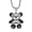 Silver, variant on 14k Gold Plated Zirconia stone Bear charm pendant Necklace for men or women gift-Gold