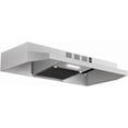 thumbnail image 2 of 30 inch Range Hood Under Cabinet, Stainless Steel Kitchen Vent Hood 280CFM, Built-in Kitchen Stove Hood w/Rocker Button Control, Ducted/Ductless Convertible Duct, 2 Speeds Fan, Bright LED Light, 2 of 7
