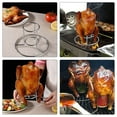 thumbnail image 4 of LOLIPPYY Support de Cuisson pour Poulet BBQ Support de Poulet Argent Fêtes de Feu de Camp 1ensemble, 4 of 8