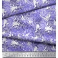 thumbnail image 3 of Soimoi Purple Cotton Duck Fabric Pine Leaves Print Sewing Fabric Yard 42 Inch Wide, 3 of 3