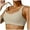Brown, variant on Bralette Bra for Women Backless Sports Bra for Women One Shoulder Padded Bustier Push Up Gym Yoga Workout Fitness Bralette Top