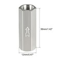 thumbnail image 2 of Uxcell G 1/8" One Way Female Threaded Full Port Check Valve Copper Silver Tone 2Pcs, 2 of 3