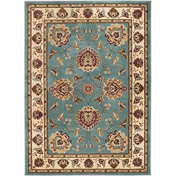 5 ft. 3 in. x 7 ft. 3 in. Timeless Abbasi Traditional Area Rug - Light Blue