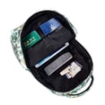 thumbnail image 5 of Easygdp Floral In Teal Mochila Ergonómica Versátil para Laptop - Múltiples Bolsillos, Correas Ajustables, Unisex para Escuela, Viajes y Actividades al Aire Libre-One Size, 5 of 5