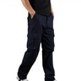 thumbnail image 3 of LYXSSBYX Cargo Pants for Men Men's Plus Size Pure Cotton Multi-pocket Wear-resistant Overalls Trousers, 3 of 6