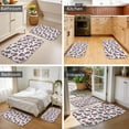 thumbnail image 4 of Skull and Flower Gothic Pattern Bath Mat Set Of 2,Non-Slip Rug for Bathroom,Kitchen,Bedroom,Entrance, 30x17 and 23.5x15.7 Inches, 4 of 5