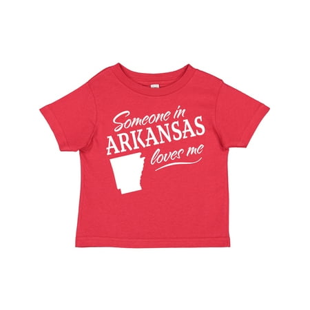 

Inktastic Someone in Arkansas Loves Me Gift Toddler Boy or Toddler Girl T-Shirt