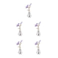 thumbnail image 3 of Advancent Estatuilla de flores de cristal Ramos de escritorio Decoraciones de plantas Hogar Día de la madre Type2 NO2, 3 of 6