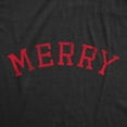 thumbnail image 2 of Womens Merry T Shirt Funny Cute Xmas Spirit Cheer Lovers Tee for Ladies Womens Graphic Tees, 2 of 7
