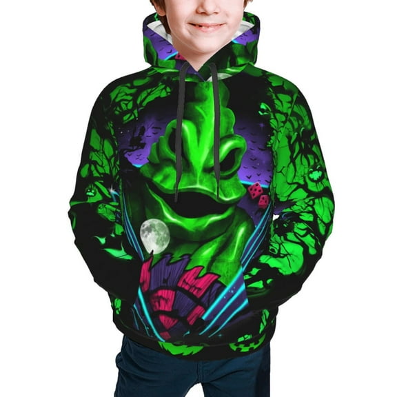Oogie Boogie Hoodies Pullover For Boys Girls 3d Printed Hooded Sweatshirt Long Sleeves Small