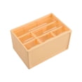 thumbnail image 2 of Desktop cosmetic storage box drawer-style six-grid acrylic storage box dustproof Yellow, 2 of 9