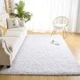 thumbnail image 3 of Lochas Fluffy Rug Soft Fuzzy Shag Carpet for Bedroom Living Room Indoor Home Decor Nursery Big Area Rugs, 5'X8',White, 3 of 7