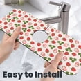 thumbnail image 6 of Pofeuu Strawberries And Leaf Print Splash Guard for Sink Faucet Sink Gadgets-Splash Guard Behind Faucet Drip Catcher for Kitchen, Bathroom,Sink Mat, 6 of 7