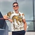 thumbnail image 4 of Honeii Cowboy Up Vintage Wild West Print Polo Shirt, A Classic Short-Sleeved, Button-Down Golf Shirt for Men,Mens Polo Shirts Short Sleeve-XX-Large, 4 of 6