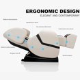 thumbnail image 2 of Uenjoy Full Body Zero Gravity Massage Chair Shiatsu Recliner Built-In Heat and Air Massage System Foot Rest - White, 2 of 8