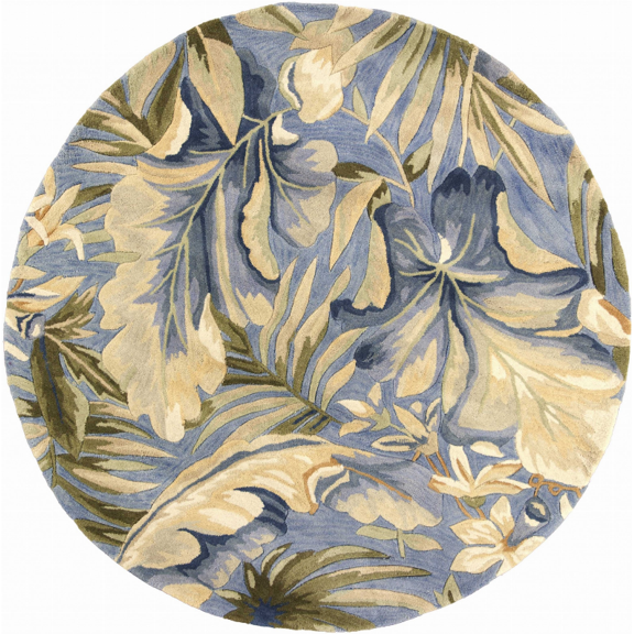 42" X 66" X 0.'5" Blue Wool Rug