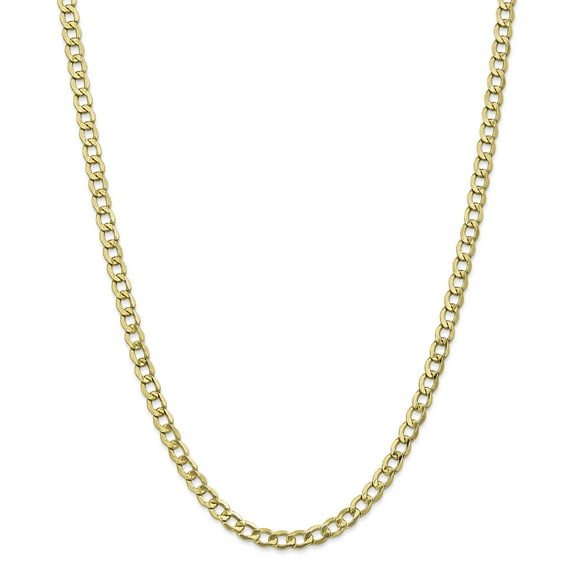 10k 5.25mm Semi-Solid Curb Link Chain