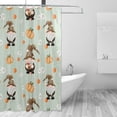 thumbnail image 2 of Coolnut Cute Gnome Halloween Thanksgiving Shower Curtain Bathroom Decor Watercolor Shower Curtain Sets Fabric Cloth Bathroom Curtains with Hooks 60x72 Inch, 2 of 6
