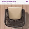 thumbnail image 5 of PURPLE LEAF 11-Piece Patio Dining Set, Aluminum Outdoor Table And 10 Wicker Chairs With Sunbrella Cushions For Lawn, Garden, Porch, Deep Teak, 5 of 8
