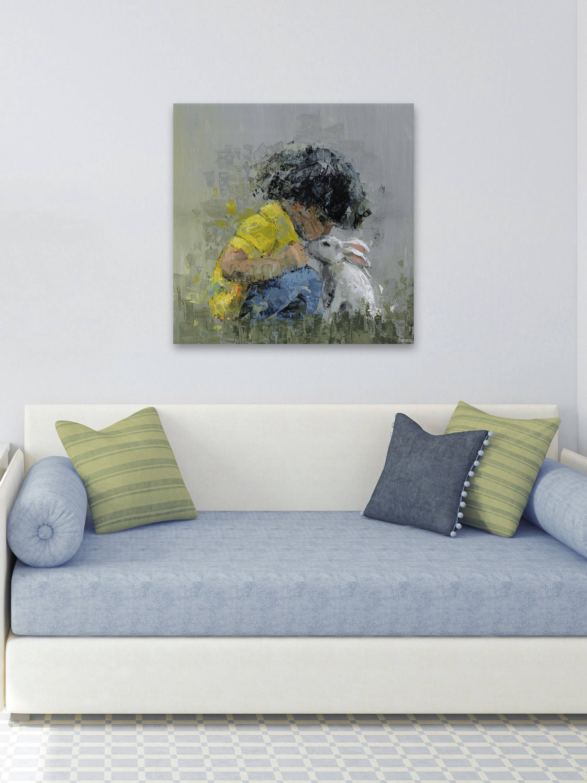Parvez Taj Loving Bunny II Canvas Wall Art
