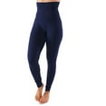 thumbnail image 4 of TD Collections Fleece Lined Leggings - High Waist Slimming Thick Tights - Many Colors (Navy), 4 of 4