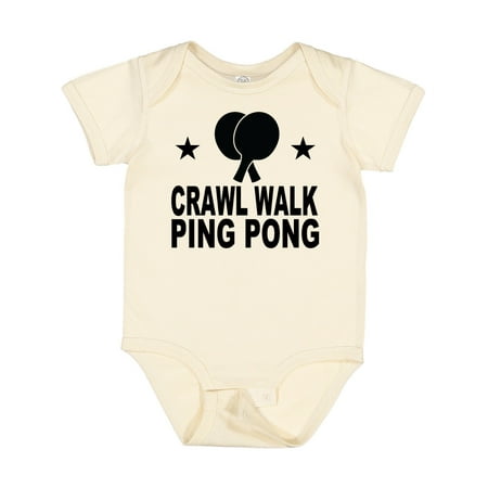 

Inktastic Crawl Walk Ping Pong Gift Baby Boy or Baby Girl Bodysuit