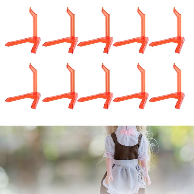 10pcs Action Figure Display Stand, Multipurpose Plastic Flexible Figure Holder Base for 1/144 Scale SD BB HG