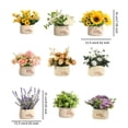 thumbnail image 3 of Wosthever Simulación de bonsái, macetas artificiales, flores falsas, plástico, seda, accesorios para el hogar, alivio de presión, plantas de Type2 NO2, 3 of 6
