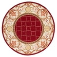 thumbnail image 3 of Safavieh Easy Care Elisaveta Oriental Area Rug, Burgundy/Ivory, 8' x 8' Round, 3 of 9
