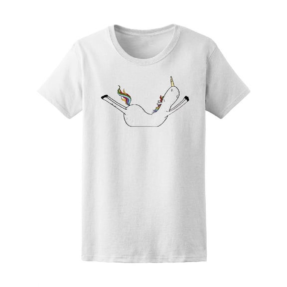 Cool & Cute Magic Yoga Unicorn T-Shirt Women -Image by Shutterstock, Female x-Large