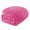 Hot Pink, variant on Exclusivo Mezcla Queen Size Jacquard Weave Wave Pattern Flannel Fleece Velvet Plush Bed Blanket as Bedspread/Coverlet/Bed Cover (90" x 90", Pink)