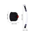 thumbnail image 2 of BRIGHTFUFU 1 Set Hose Cap Racing Gas System Gas Oil Filler Plug Covers PVC Black At Track Events, 2 of 7