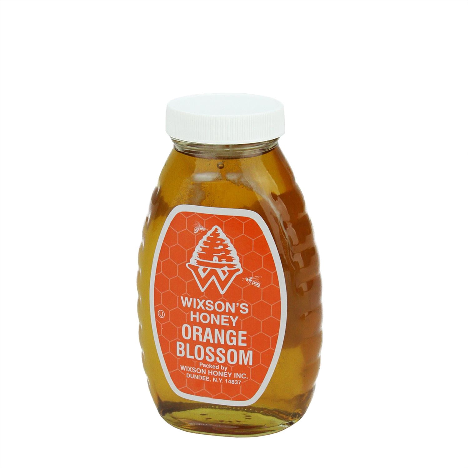 2 Pounds of WNY's Wixson's Orange Blosson Honey in Classic Glass Jar