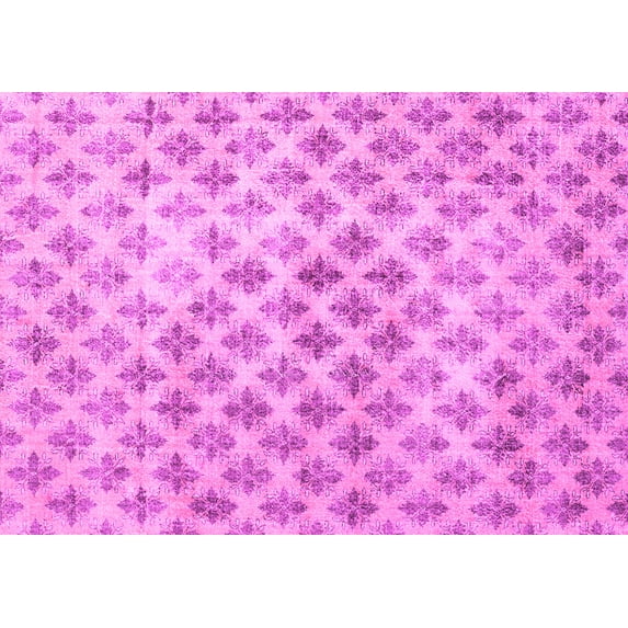 Ahgly Company Indoor Rectangle Persian Pink Traditional Area Rugs, 5' x 7'