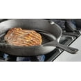 thumbnail image 3 of Soro Essentials- 11” Cast Iron Grill Pan Skillet Black Color- Pre-Seasoned Branding Grill Skillet with Ridges Use in the Oven on the Stove on the Grill or Over a Campfire, 3 of 6