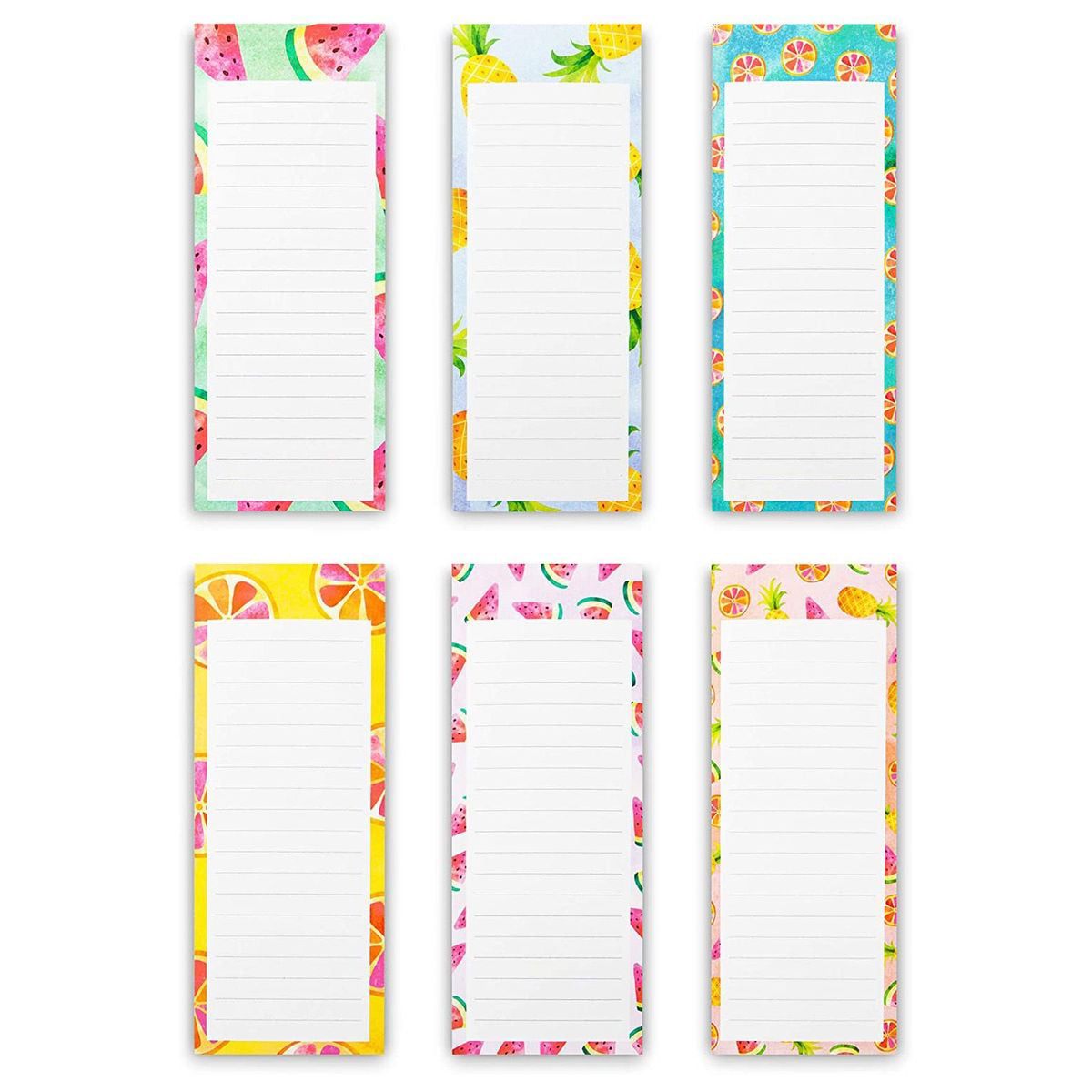 To-Do-List Notepad – 6-Pack Magnetic Notepads To Do List Fridge Grocery List Magnet Memo Pad for Shopping House Chores Reminders Assorted Flower Designs 60 Sheets Per Pad 4 x 8 Inches