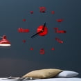 thumbnail image 3 of Agiferg DIY Wall Clock 3D Mirror Surface Sticker Home Office Decor Clock, 3 of 4