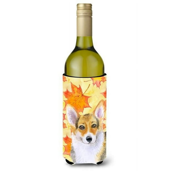 Pembroke Corgi Fall Wine Bottle Beverge Insulator Hugger