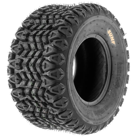 SunF 25x10-12 25x10x12 Golf Cart Lawn Mower Quad 4 Ply ATV UTV Tires G003 [ Rim(s) NOT included ]