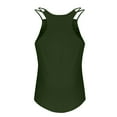 thumbnail image 5 of cocolona Summer Tank Tops for Women, Sleeveless Crew Neck Camisole Fashion Casual Stretch Yoga Workout Shirts, 5 of 7