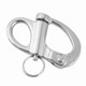 thumbnail image 2 of 12*52mm Stainless Steel Fixed Snap Shackle Quick Release with Round Ring, 2 of 4