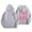 Grey, variant on felwors Preppy Hoodie Oversized Sweatshirt for Women Letter Graphic Long Sleeve Drawstring Pullover Y2k Hoodies Pink, L