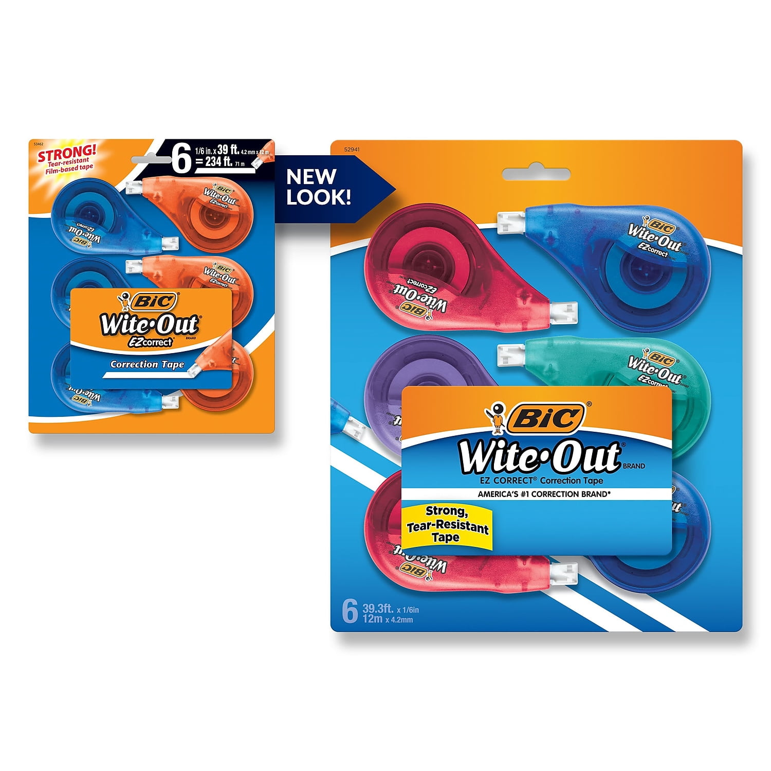 Wite-Out EZ Correct Correction Tape White 6/Pack WOTAPP6-WHI