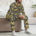 thumbnail image 7 of Salouo Excavator At Work Print Button-Front Long Sleeve Pajama Set for Men, Soft 2Pjs Men's Long Sleeve Sleepwear-X-Large, 7 of 7