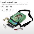 thumbnail image 5 of HELLHERO Love Sloth Design Lightweight Women Messenger Bag 4.33x1.97x7.09 Underarm Shoulder Bag for Adults Double Deck Unisex Polyester, 5 of 5